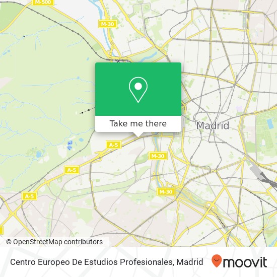 Centro Europeo De Estudios Profesionales map