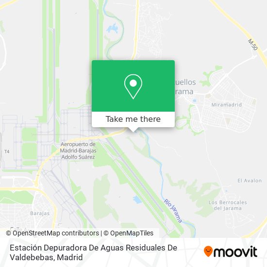 Estación Depuradora De Aguas Residuales De Valdebebas map