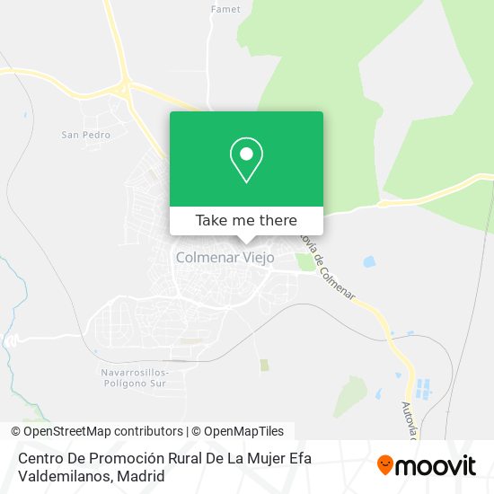 Centro De Promoción Rural De La Mujer Efa Valdemilanos map