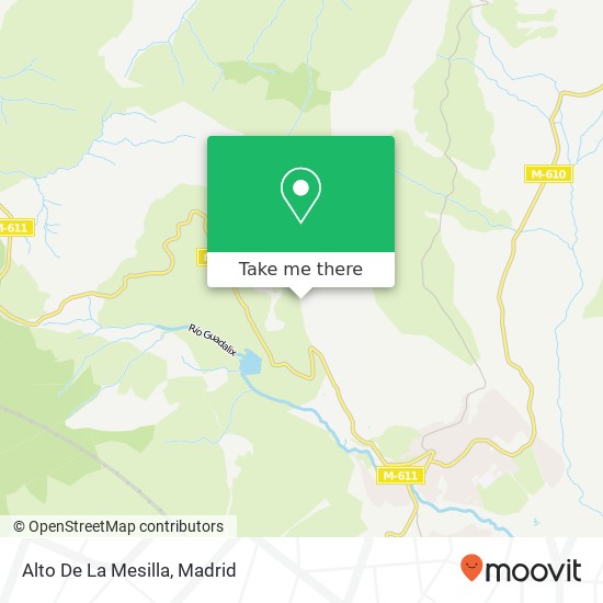 mapa Alto De La Mesilla
