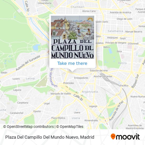 Plaza Del Campillo Del Mundo Nuevo map