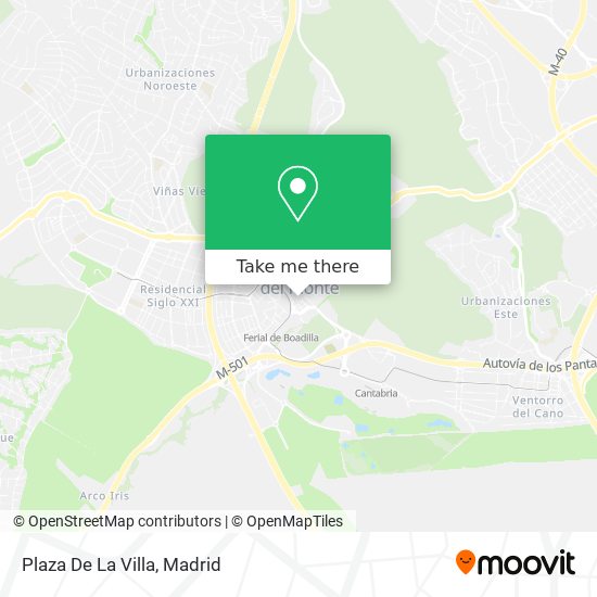 mapa Plaza De La Villa