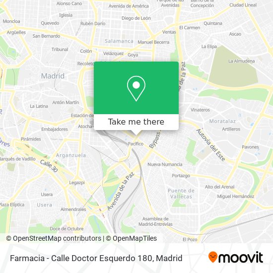 Farmacia - Calle Doctor Esquerdo 180 map