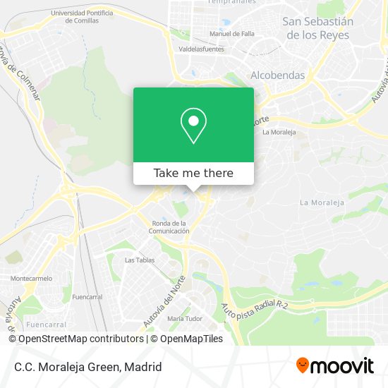 C.C. Moraleja Green map