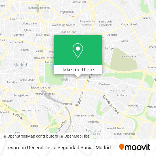 mapa Tesorería General De La Seguridad Social