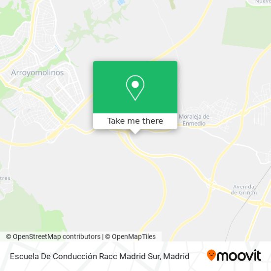 Escuela De Conducción Racc Madrid Sur map