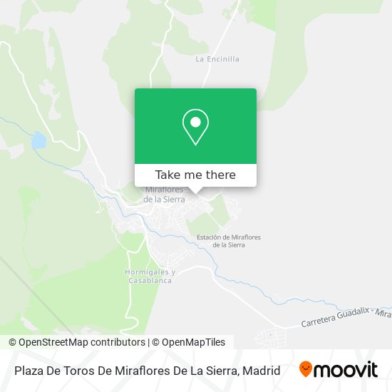 mapa Plaza De Toros De Miraflores De La Sierra