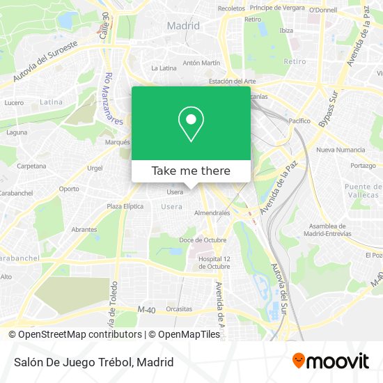 Salón De Juego Trébol map