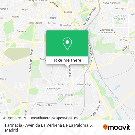 mapa Farmacia - Avenida La Verbena De La Paloma 5