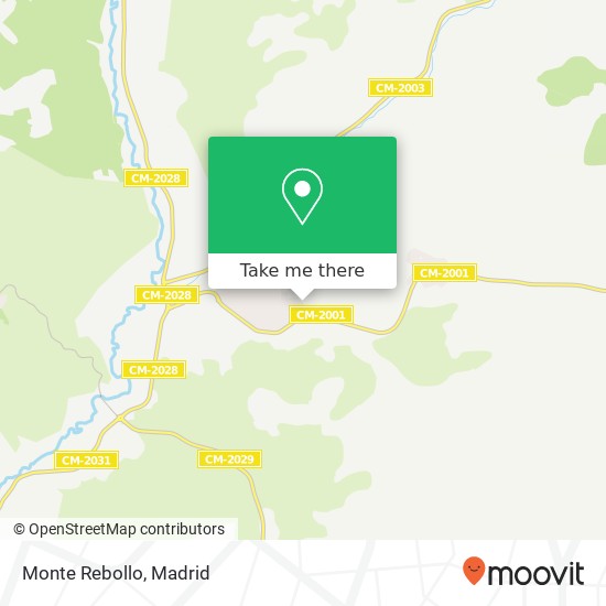 Monte Rebollo map