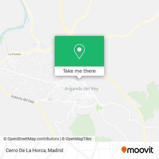 Cerro De La Horca map