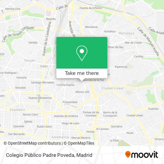 mapa Colegio Público Padre Poveda