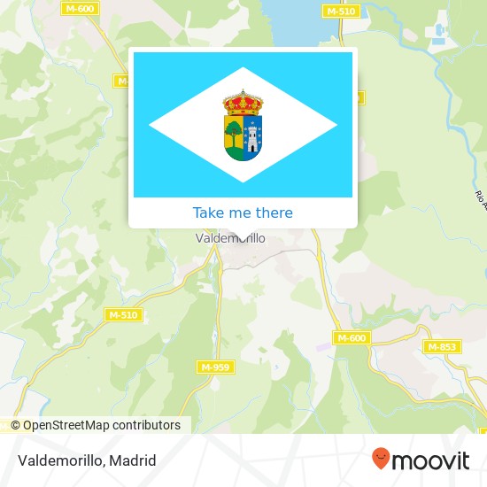 mapa Valdemorillo