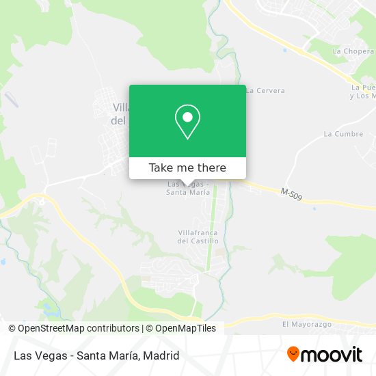 Las Vegas - Santa María map