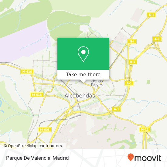 Parque De Valencia map