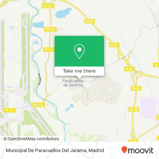 Municipal De Paracuellos Del Jarama map