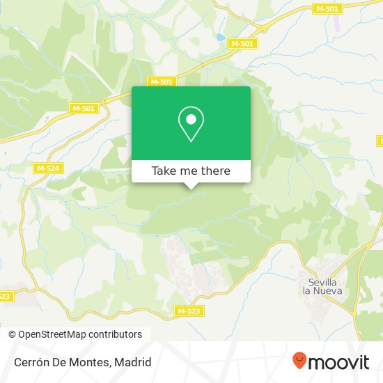 mapa Cerrón De Montes