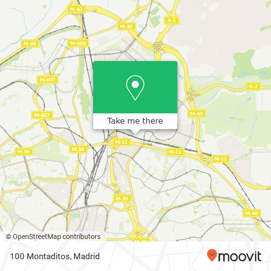 100 Montaditos map