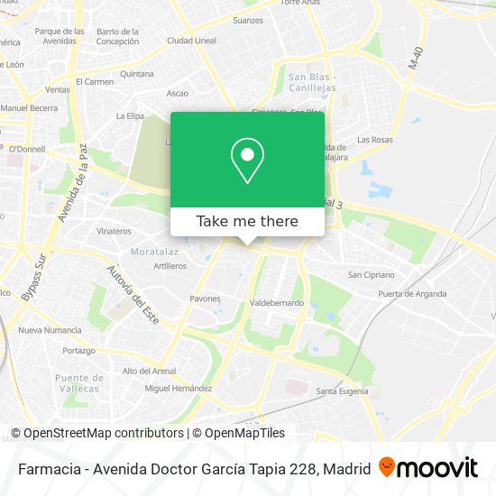 Farmacia - Avenida Doctor García Tapia 228 map