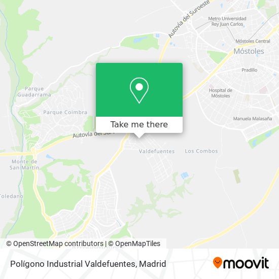Polígono Industrial Valdefuentes map