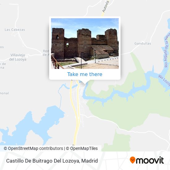 Castillo De Buitrago Del Lozoya map