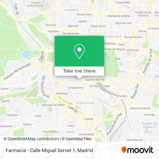 Farmacia - Calle Miguel Servet 1 map