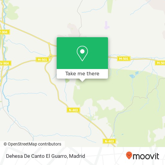 Dehesa De Canto El Guarro map