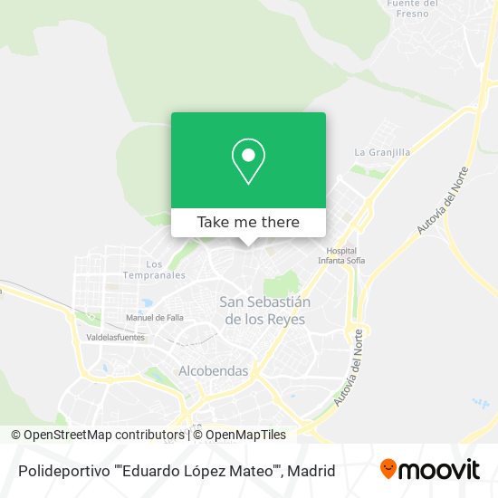 mapa Polideportivo ""Eduardo López Mateo""