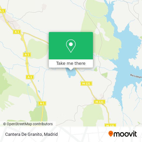 Cantera De Granito map