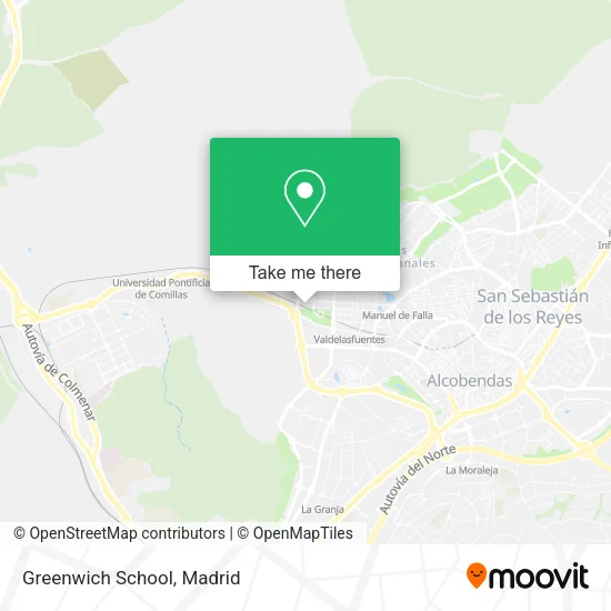 Greenwich School map