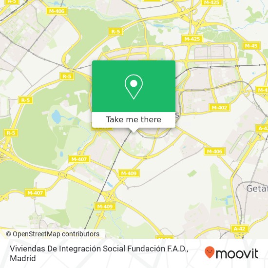 Viviendas De Integración Social Fundación F.A.D. map