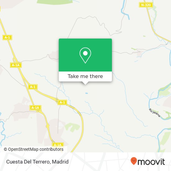 Cuesta Del Terrero map