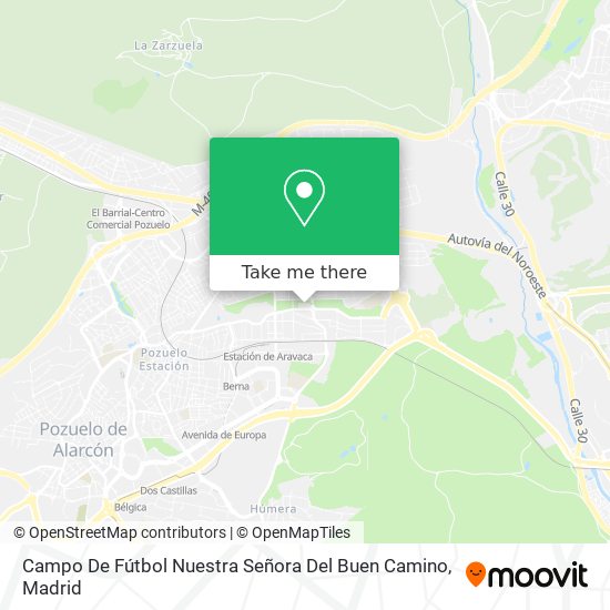 mapa Campo De Fútbol Nuestra Señora Del Buen Camino
