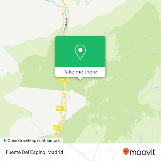 Fuente Del Espino map