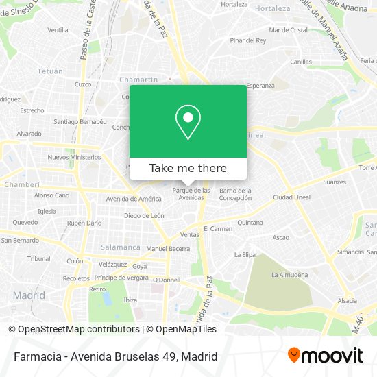 Farmacia - Avenida Bruselas 49 map