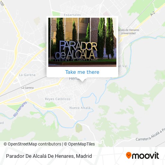 mapa Parador De Alcalá De Henares