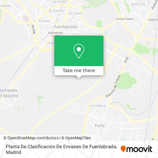 Planta De Clasificación De Envases De Fuenlabrada map