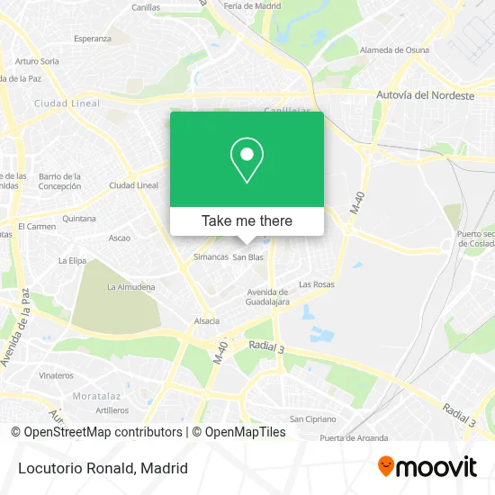 Locutorio Ronald map