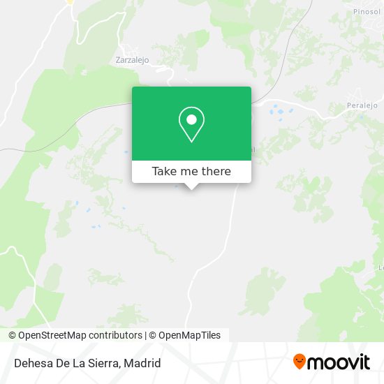 Dehesa De La Sierra map