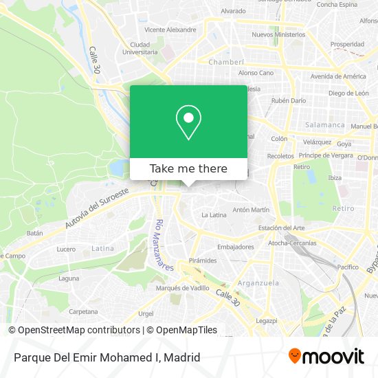 Parque Del Emir Mohamed I map