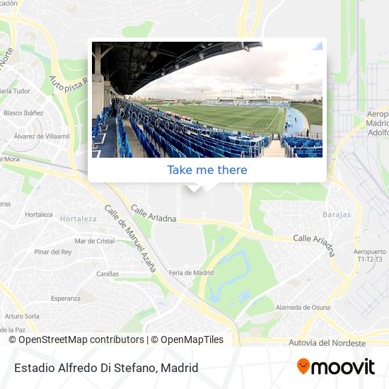 Estadio Alfredo Di Stefano map