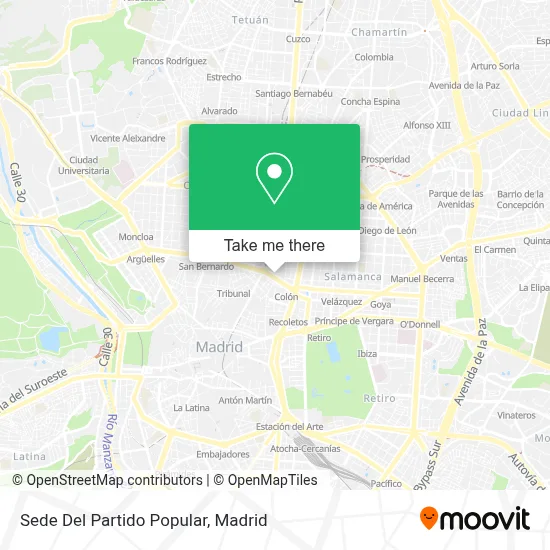 Sede Del Partido Popular map