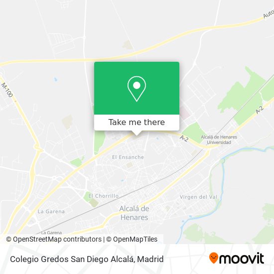 Colegio Gredos San Diego Alcalá map