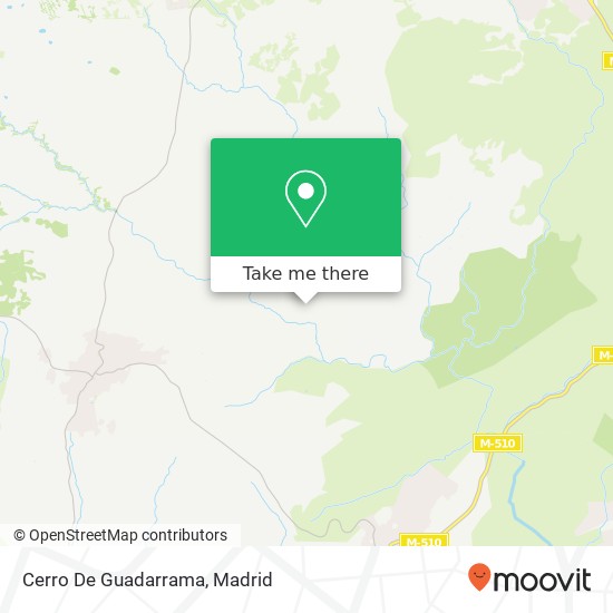 mapa Cerro De Guadarrama
