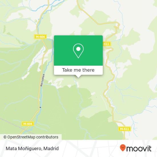 Mata Moñiguero map