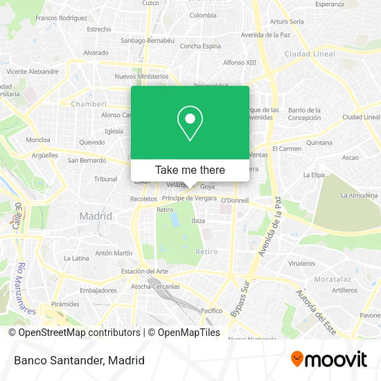 Banco Santander map