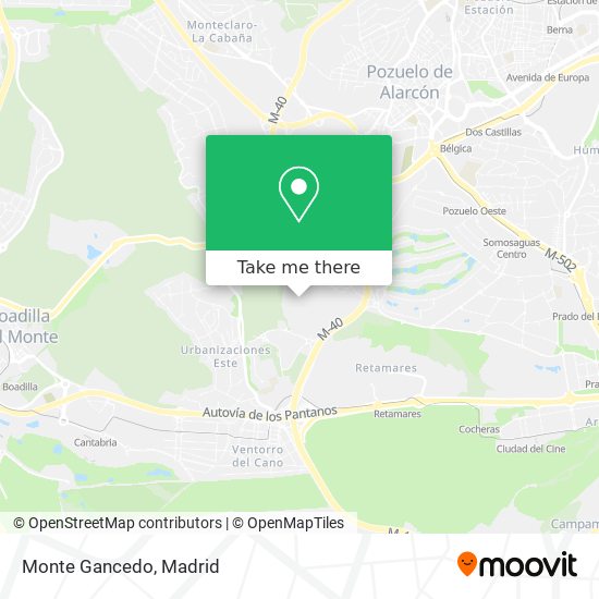 Monte Gancedo map