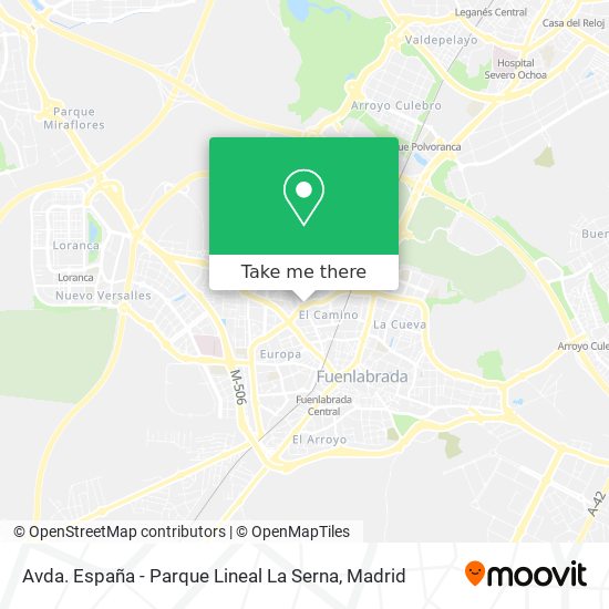 Avda. España - Parque Lineal La Serna map