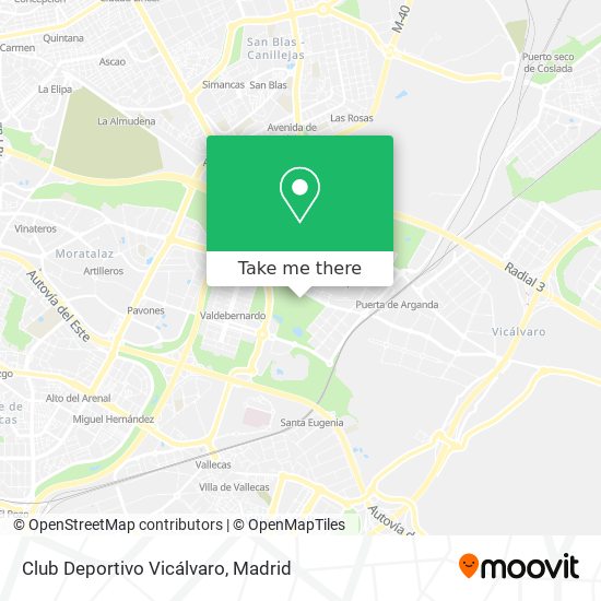 Club Deportivo Vicálvaro map