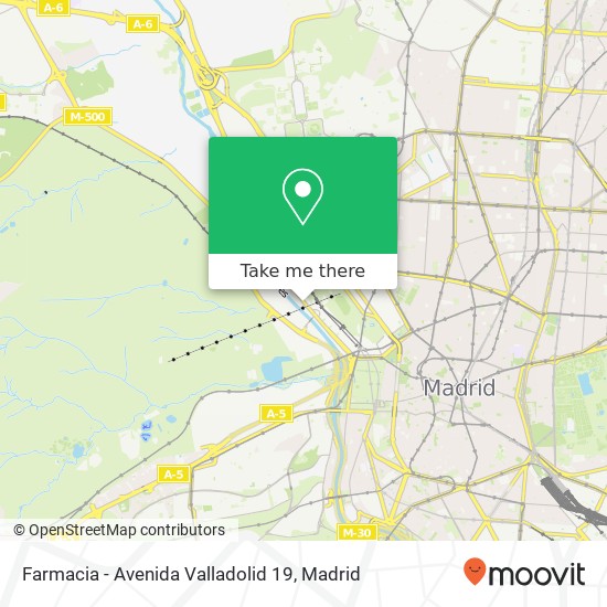 mapa Farmacia - Avenida Valladolid 19